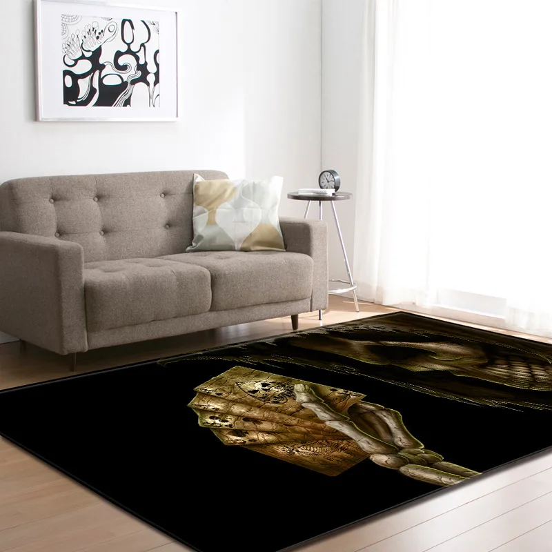 Скандинавский Хэллоуин 3D череп коврики вечерние декоративные детская комната