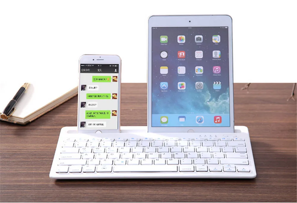 Портативная Беспроводная Bluetooth клавиатура мини планшет клавиатура для iPad 2/3/4 Air 1 2 Новинка Pro 9,7 дюймов Mini 1 2 3 4 5 подставка