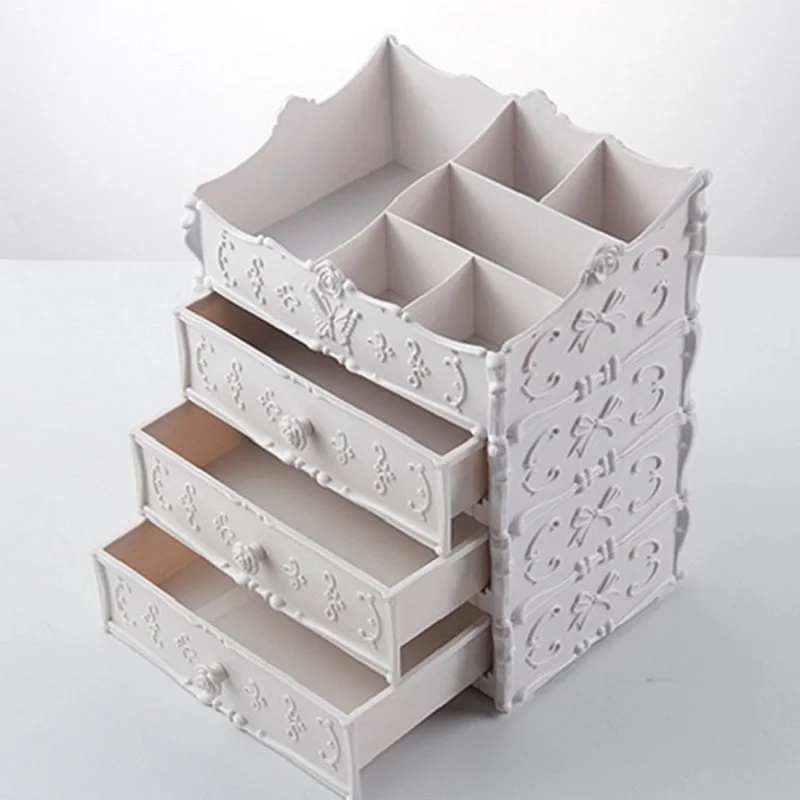 

Cosmetic Multi-layer Drawer Containers Dressing Table Sundry Storage Cas Jewelry Container Box Large Desktop Sundries Storage