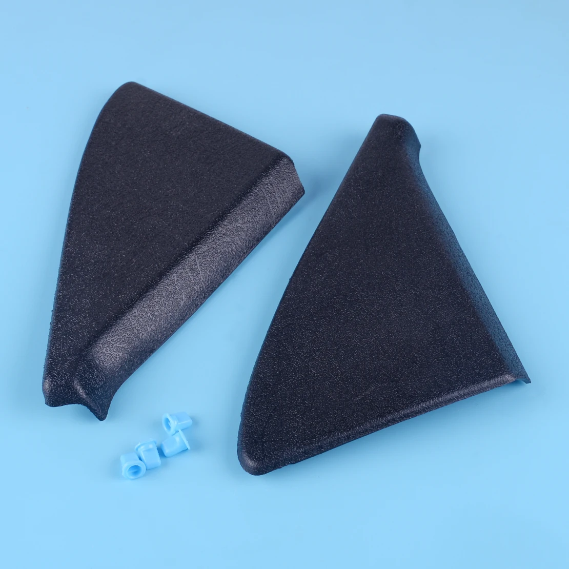 DWCX Черный ABS пара дверное Зеркало Крышка отделка Панель Крепление треугольник с