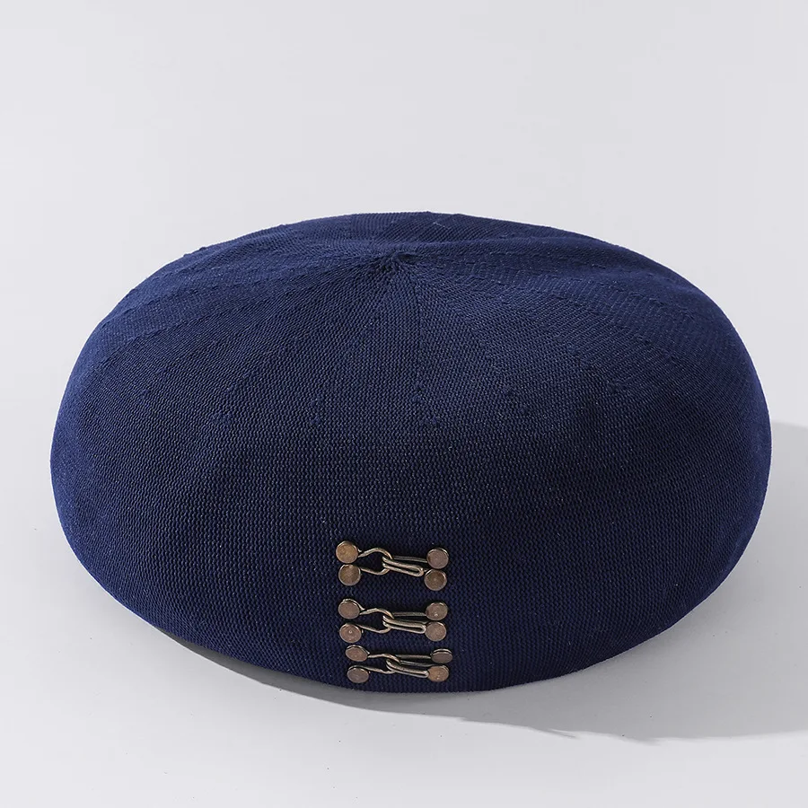 Женский берет YQYXCY шапка художника на осень и весну дышащая хлопковая пряжка