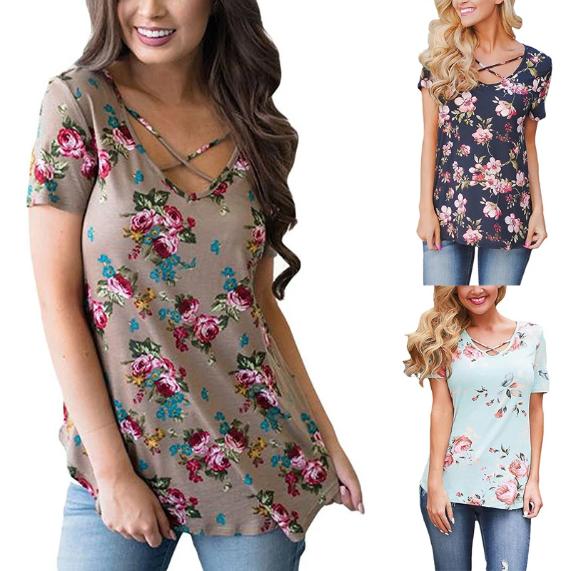 

2020 Summer New Style Casual Fashion Bohemian Floral Chiffon Shirt Ladies Tops and Shirts Female Jackets