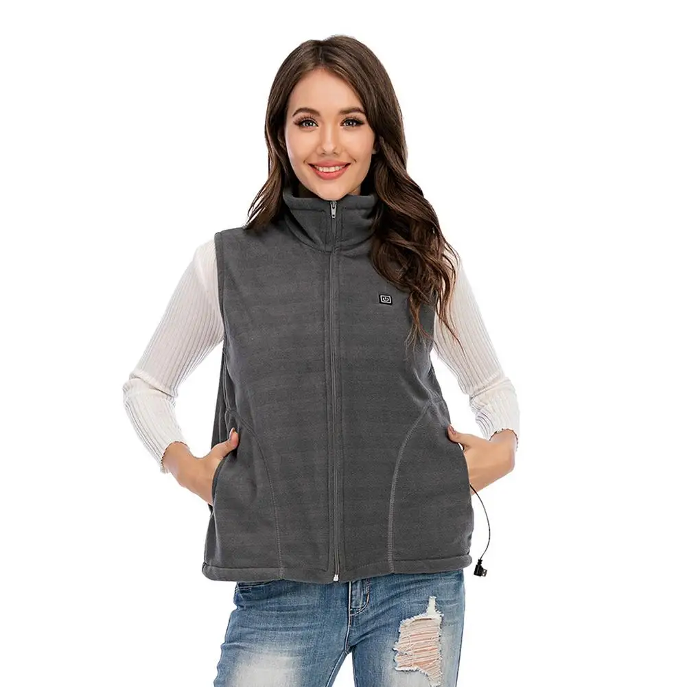 Winter Smart Heated Vest Electric Heating vest 3 Temp Levels 5 major heating areas for Cycling Camping Fishing | Спорт и развлечения