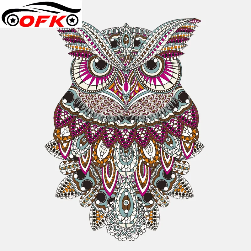 

Car Sticker Lovely Forest Tribe Owl Decals Accessories Fashion Bumper Window Decoration High Quality Waterproof Decal 15*11cm