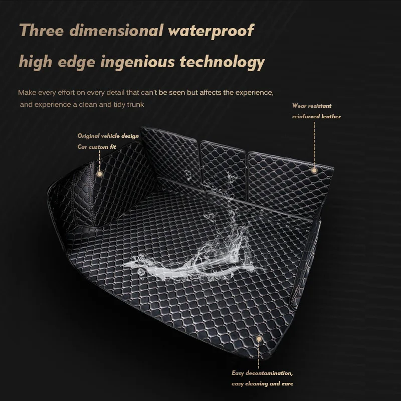 Высококачественный кожаный коврик для багажника напольный Chevrolet Trax Tracker 2014-2018