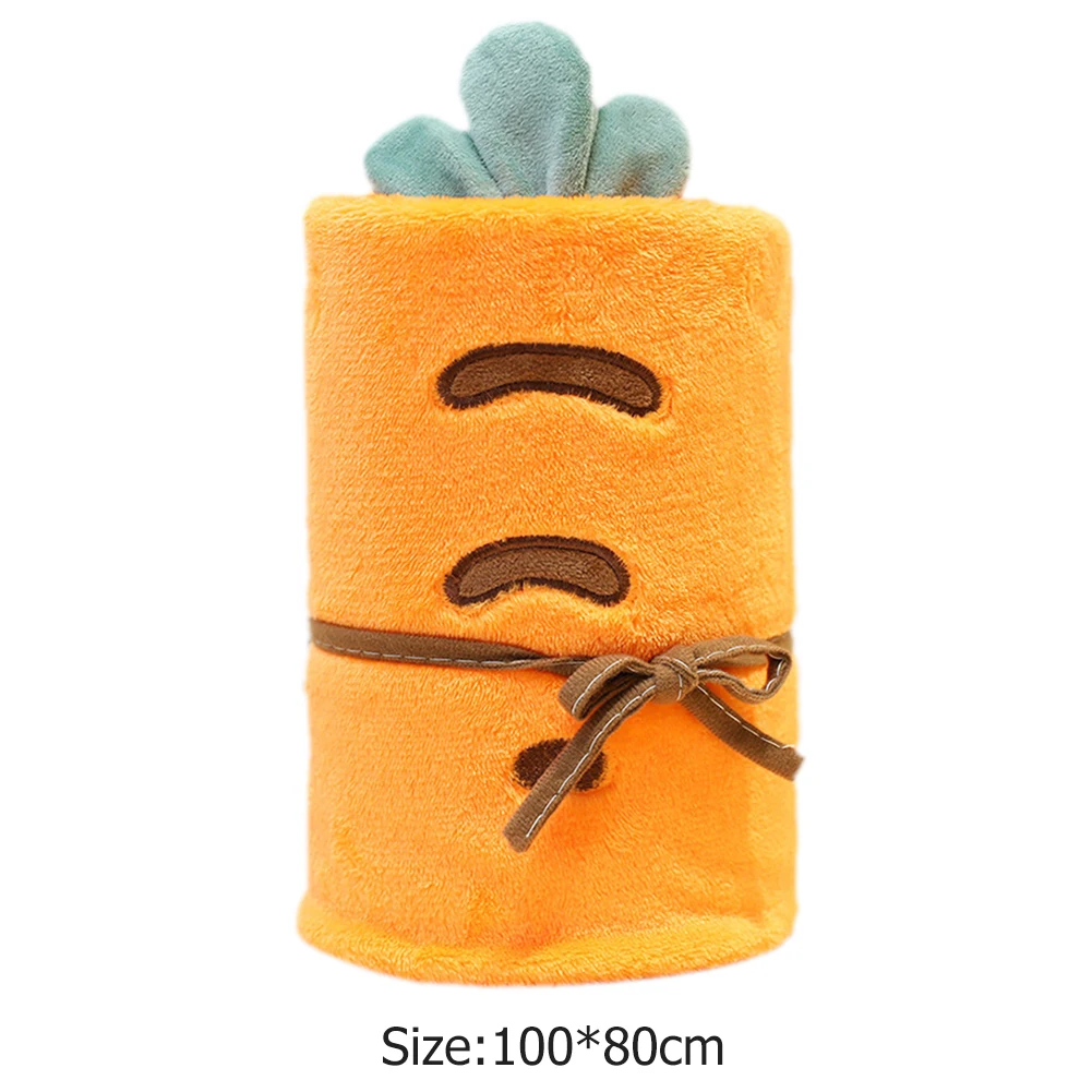 

Super Soft Blanket Travel Cute Cartoon Lovely Bathtowel Car Portable Thicken Plush Air Conditioning Quilt