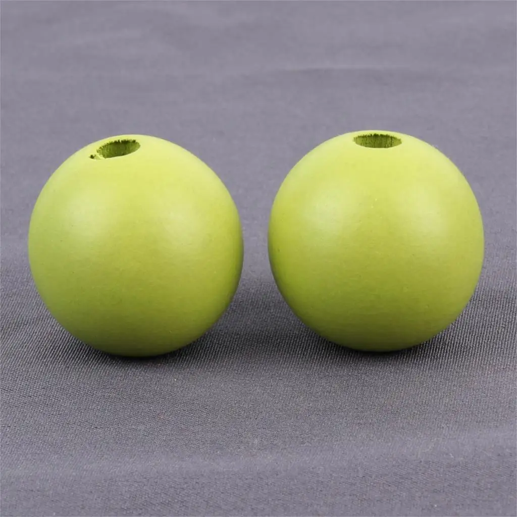 10 шт. бусины из натурального дерева 25 мм|beads for diy|spacer beadswooden balls |