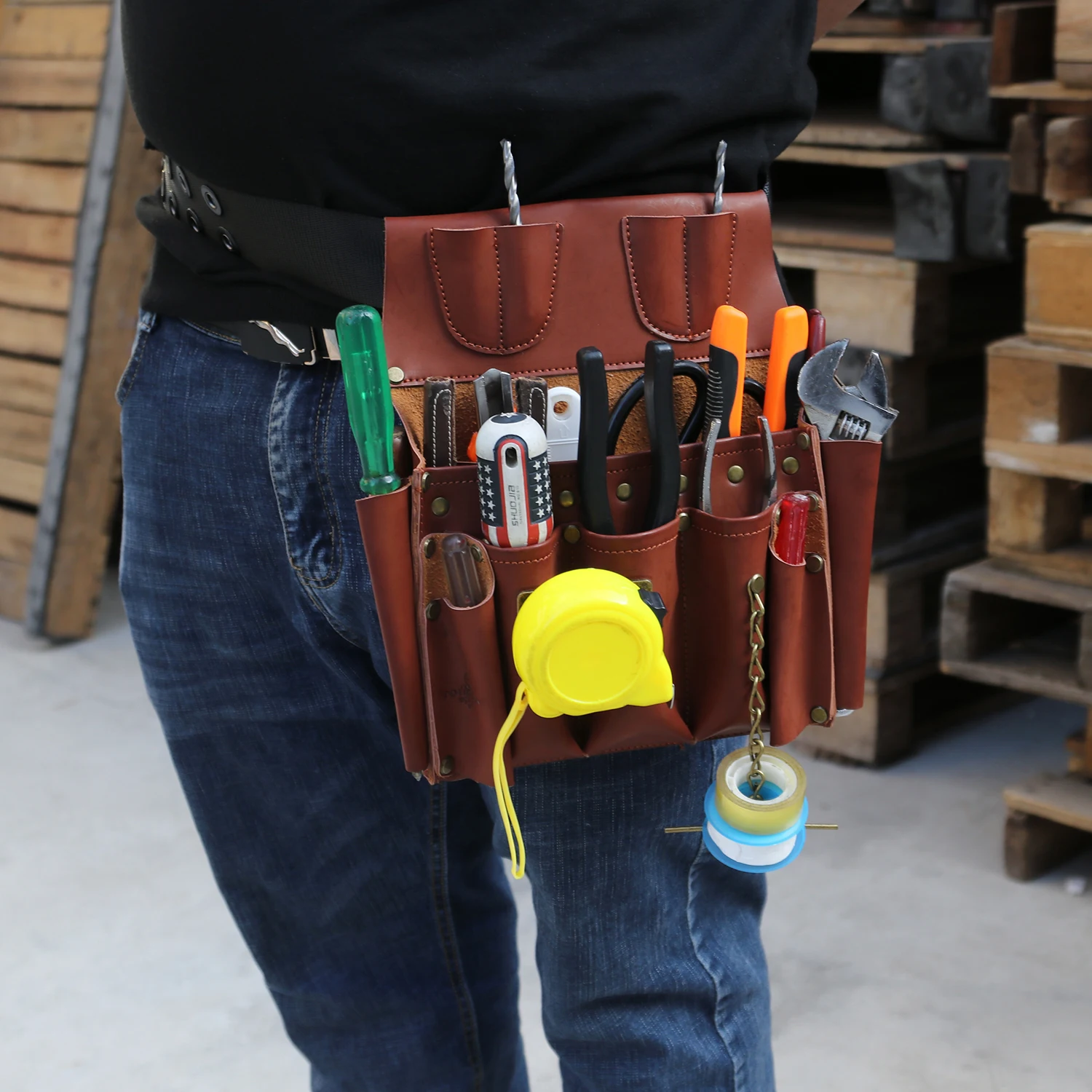 Сумка для инструментов Tourbon профессиональная сумка электрика держатель