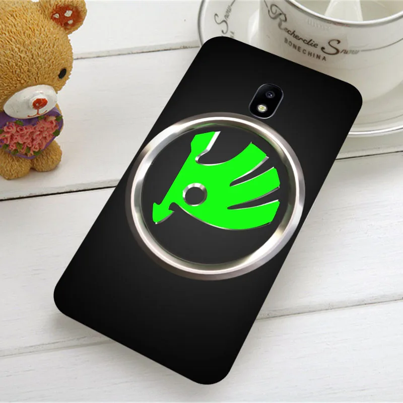Fashion Hot Skoda Car Logo Soft Phone Cases For Samsung Galaxy S7 S8 S9 S10 Plus A5 A10 A40 J3 J5 J6 J7 2016 2017 2018 | Мобильные