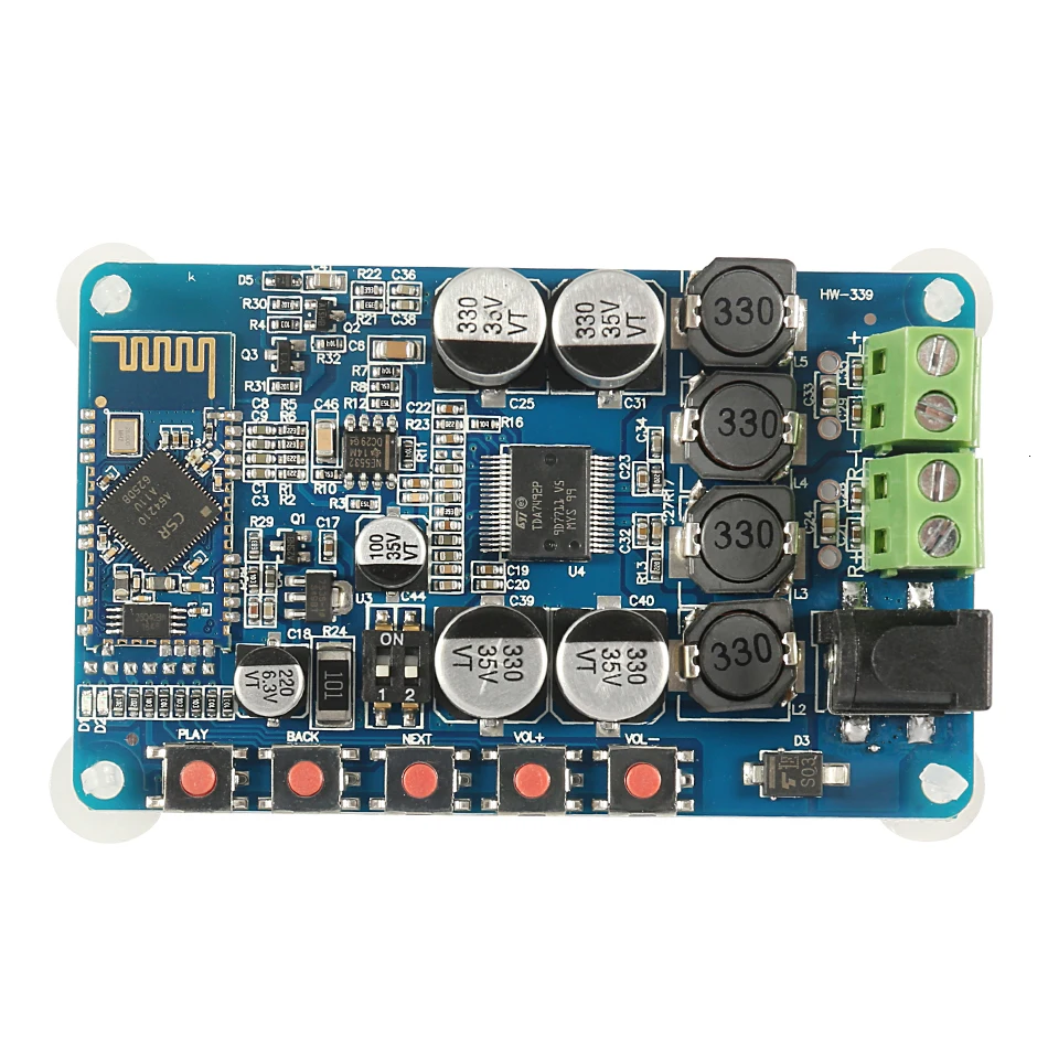 Плата цифрового усилителя Tda7492p 50 Вт X 2 чип Bluetooth 4 0 Csr8635 аудиоресивера Bt детали