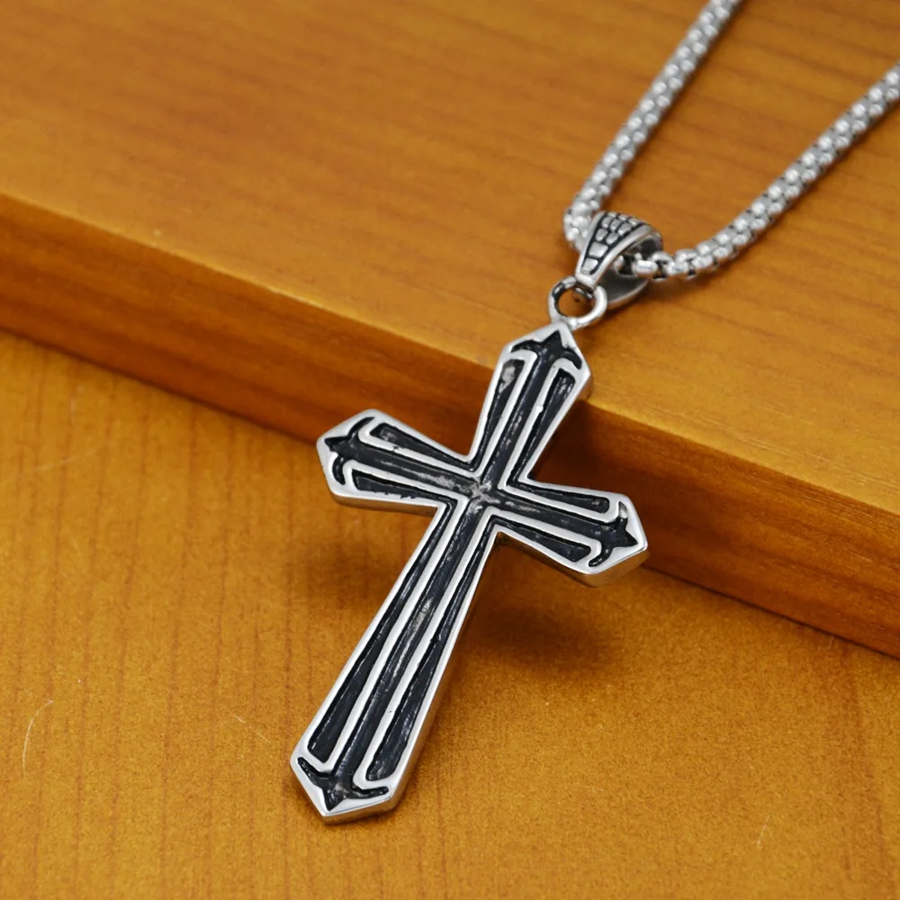 2019 New Goofan Hiphop Bird Cross Necklace Pendants Stainless Steel Grace Fashion Style Jewelry For Man Women Gift STN2657 | Украшения и