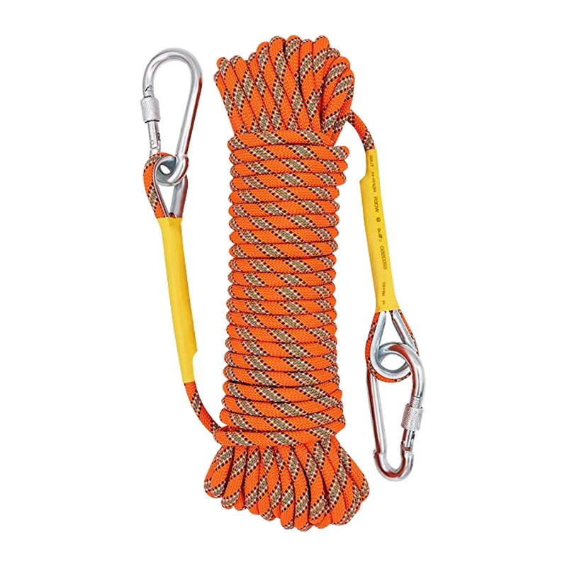 outdoor climbing safety rope 8mm diameter rock climbing rope 10m32ft with safety working gloves climbing equipment kit free global shipping