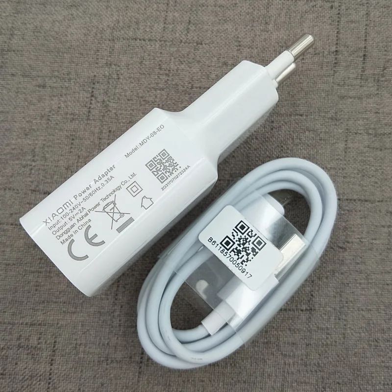 Сетевое зарядное устройство + кабель для зарядки XIAOMI Micro USB 10 Вт 2А