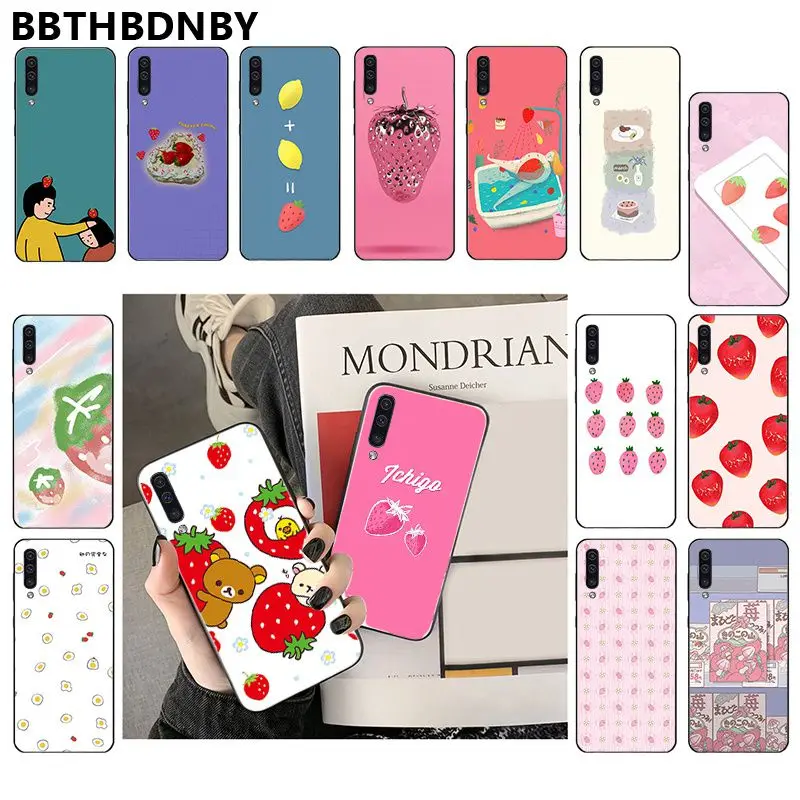 Phone Case Strawberry DIY Luxury High-end phone for Samsung Note 3 4 5 7 8 9 10 pro A7 2018 A10 A40 A50 A70 J7 |