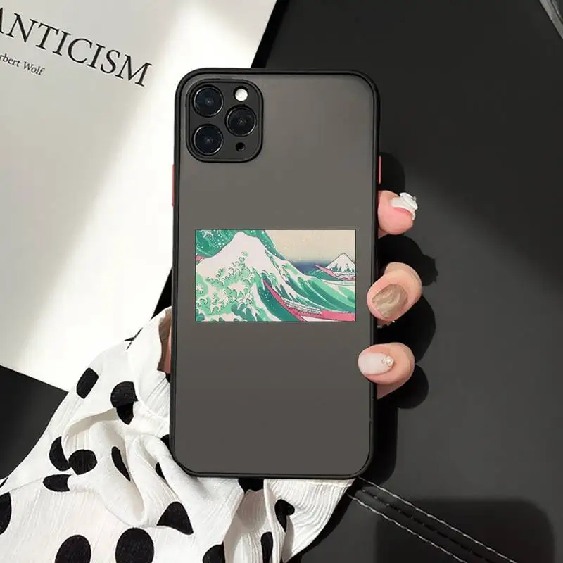 

Hokusai The Great Wave luxury Phone Cases fundamatte transparent For iphone 7 8 11 12 plus mini x xs xr pro max cover