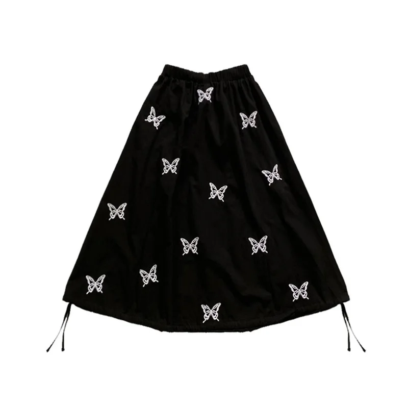 

Women Skirt Oversize Harajuku Popular Print Japanese Stylish Streetwear Hip Hop Mid-calf Slim Fashion Chic Vintage A-line Sweet