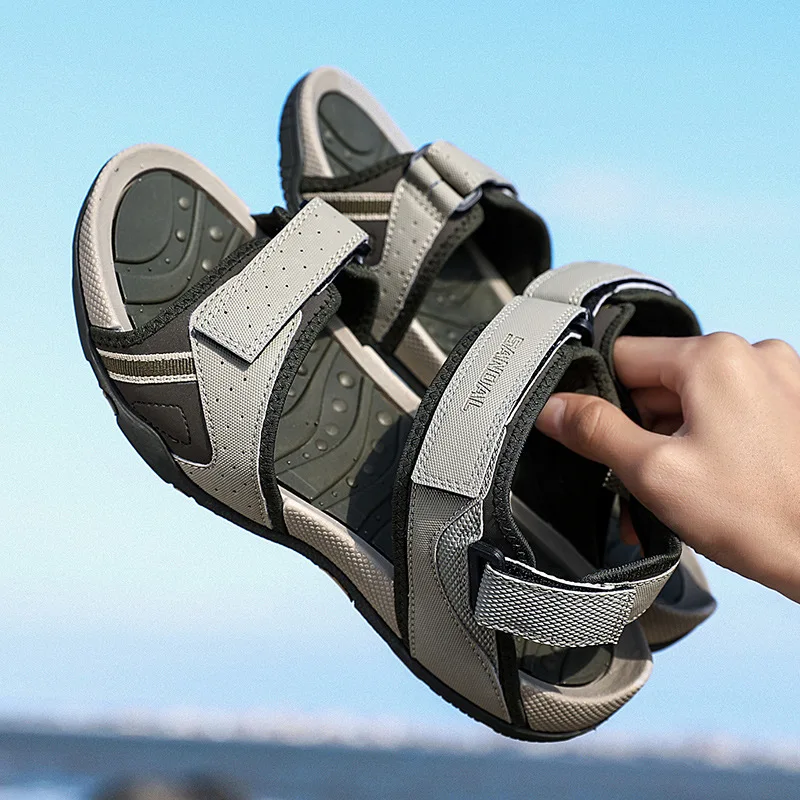 

Sandals Men's Summer New Fashion Casual Beach Shoes Men's Outdoor Sports Velcro Men's Open Toe Sandals