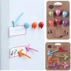 Креативный держатель для Доска сообщения, 6 шт., магнит на холодильник, шары, бонсай-суккулент, магнитные наклейки, аксессуары для домашнего декора