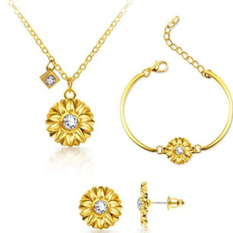 Новый простой стиль модная новинка маленькая золотая Хризантема ожерелье