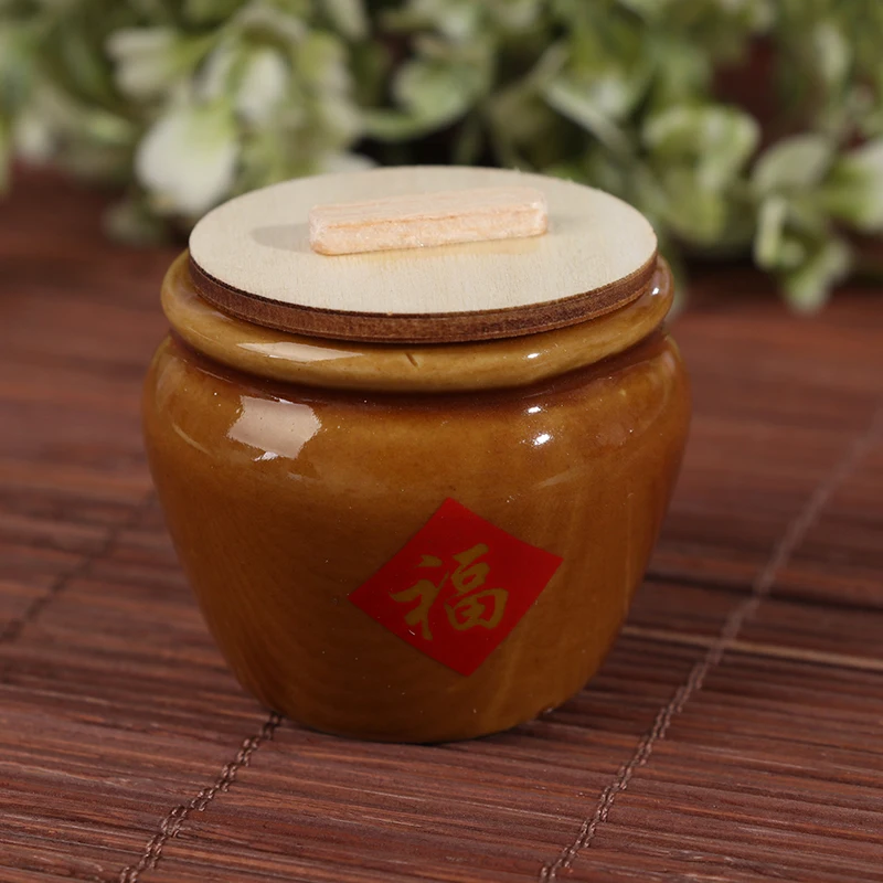 

1pcs 1/12 Miniature Dollhouse Mini Simulation Rice Cylinder Pretend Play Kitchen Toy Dollhouse Home Decor