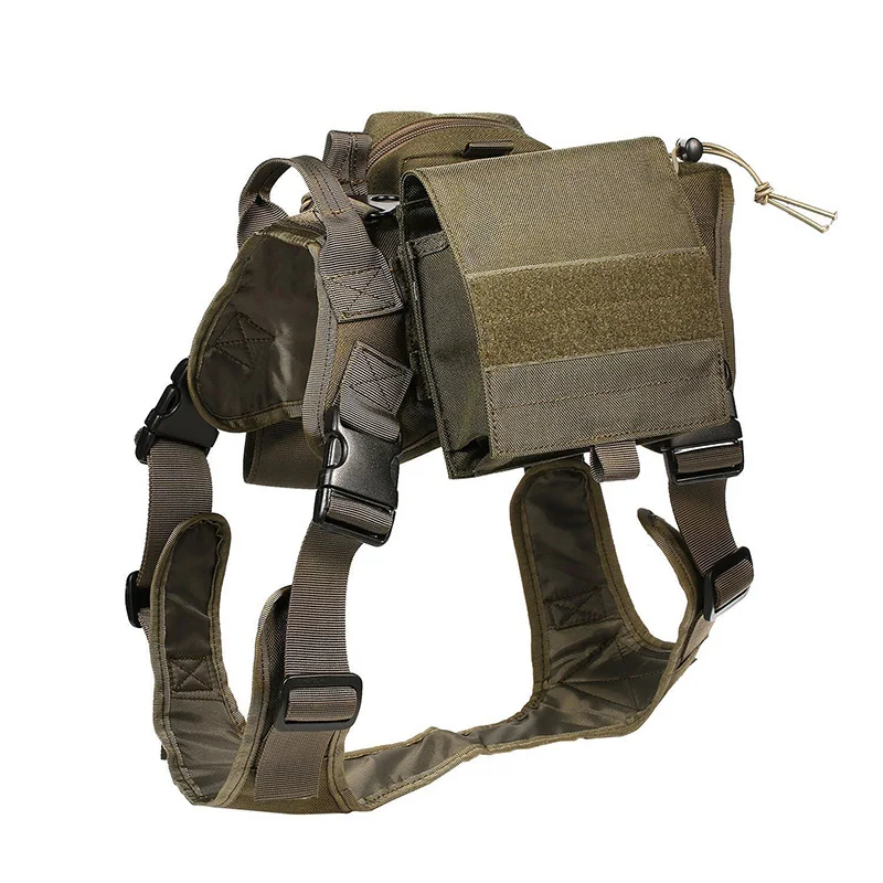 

Dog Harness Training Hiking Molle Pet Harness Vest No Pull Outdoor Training Protective Dog Harness For Medium Large Dogs