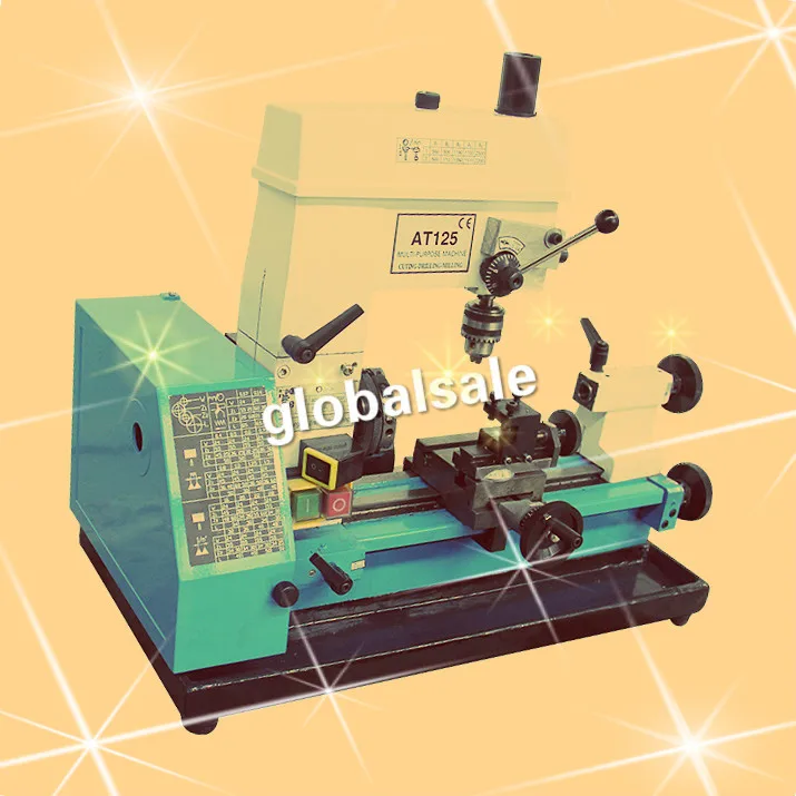 Бесплатная доставка AT125 горячая Распродажа бытовой фрезерный маленький токарный