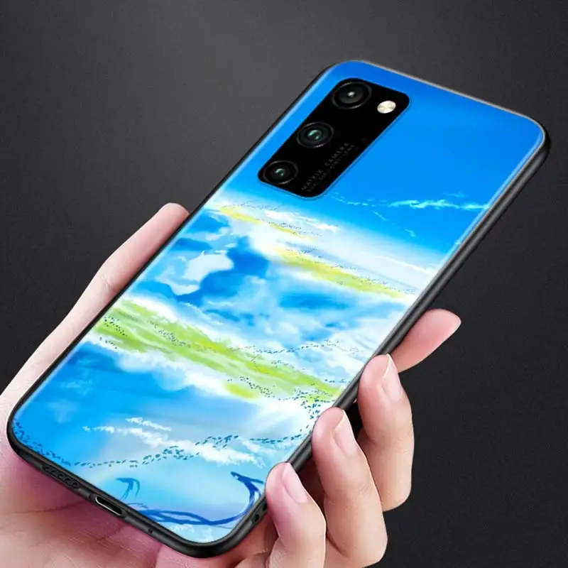

Weathering With You for Huawei Honor 9A 9C 9S 9X 10 9 Lite 30 20 Pro 10i 8X 8 8A 7A 7C Pro Lite Black Phone Case