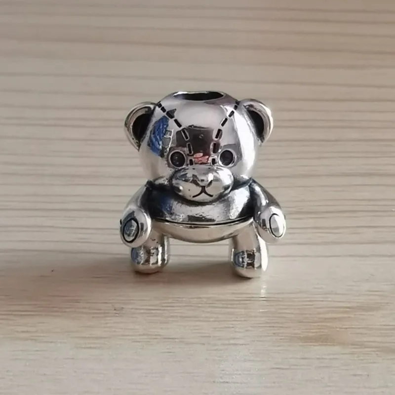 Новинка бусина медведь бусины шармы с подлинным 925 пробы серебро подходит к