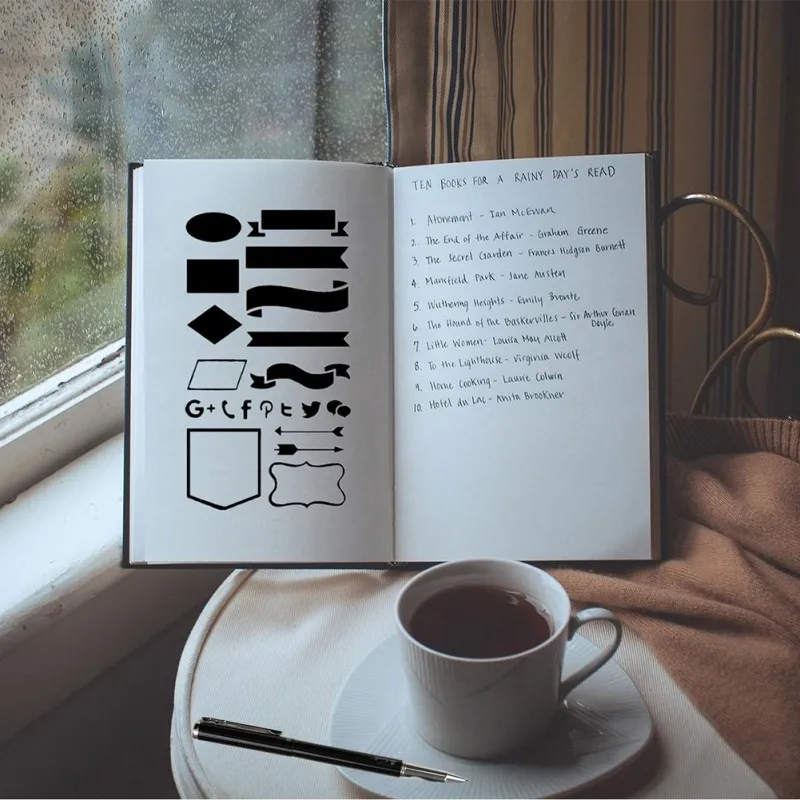 12 шт./компл. шаблон чертежа сделай сам для выставления счета запись набор