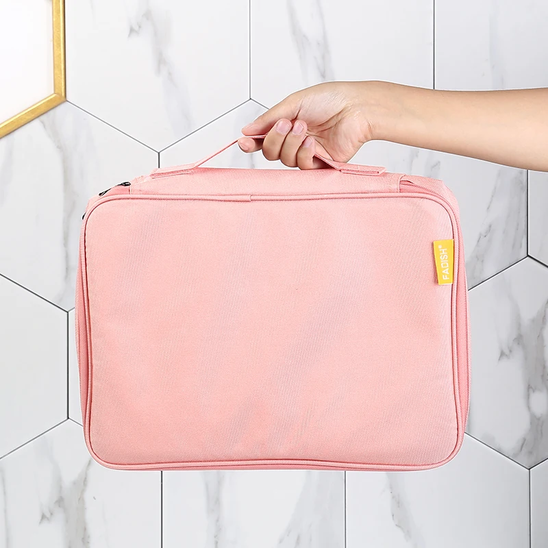 Органайзер для хранения косметики домашняя Водонепроницаемая розовая сумка на