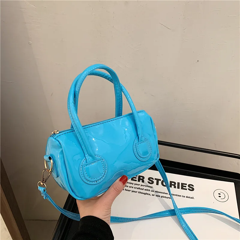 

Сумка-тоут женская из лакированной кожи, весна-лето 2021