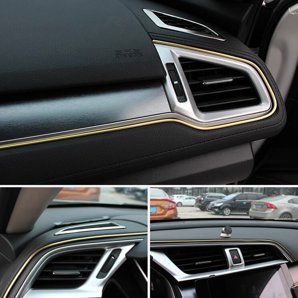 

turejo 10M Car Styling Interior Decoration Strips Moulding Trim Dashboard Door Edge For Cars Auto Accessories In Car styling