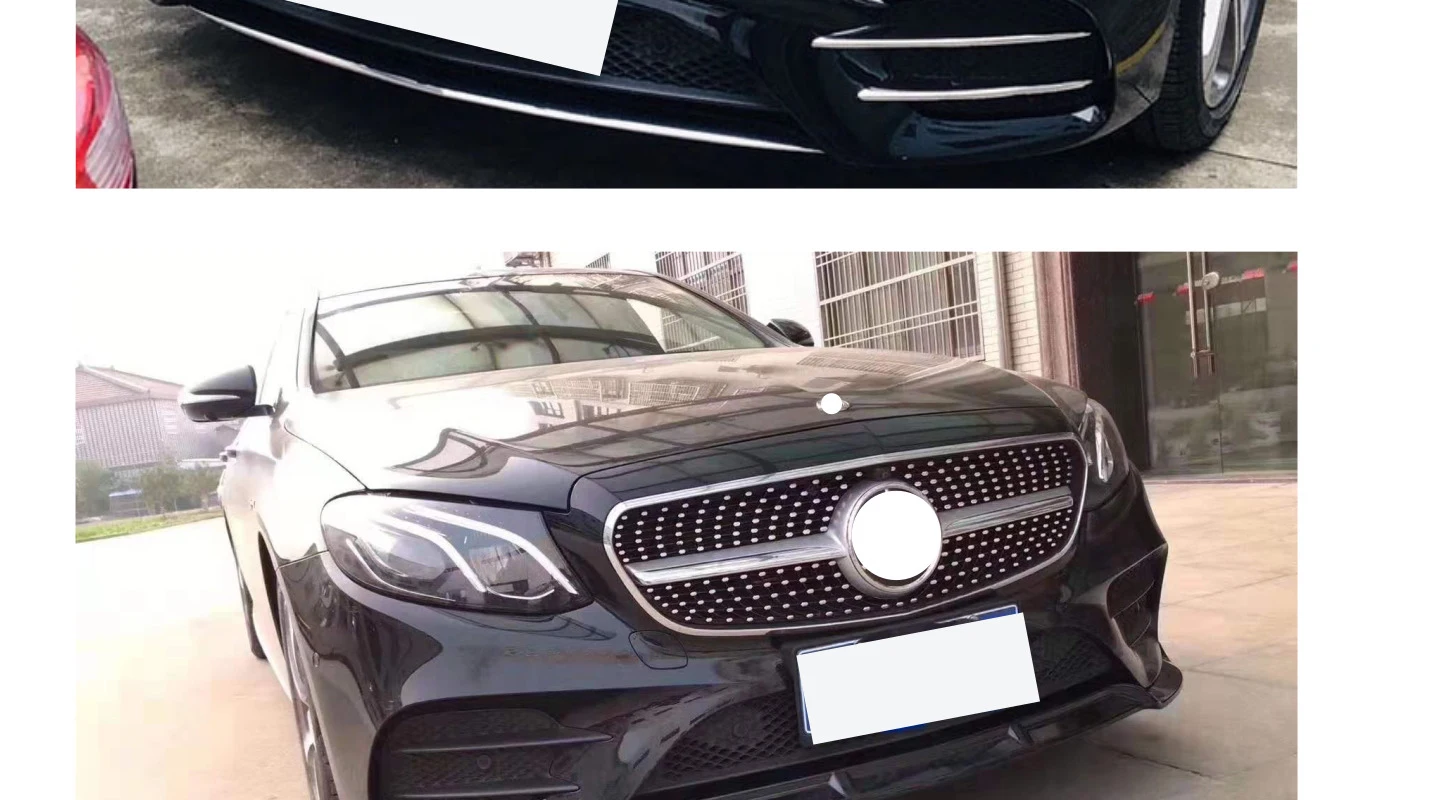 Алмазная решетка переднего бампера для mercedes W213- E Class E200 E300 E320 E350 sport передний гриль