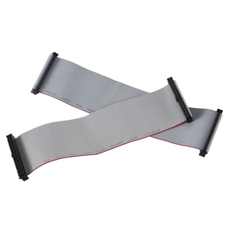 

2Pcs 2.54Mm 40-Pin Female To Female IDE PATA Flat Ribbon Cable 20Cm