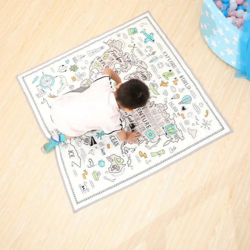 Детские игрушки одеяла украшение для детского дома карты мира земли коврик