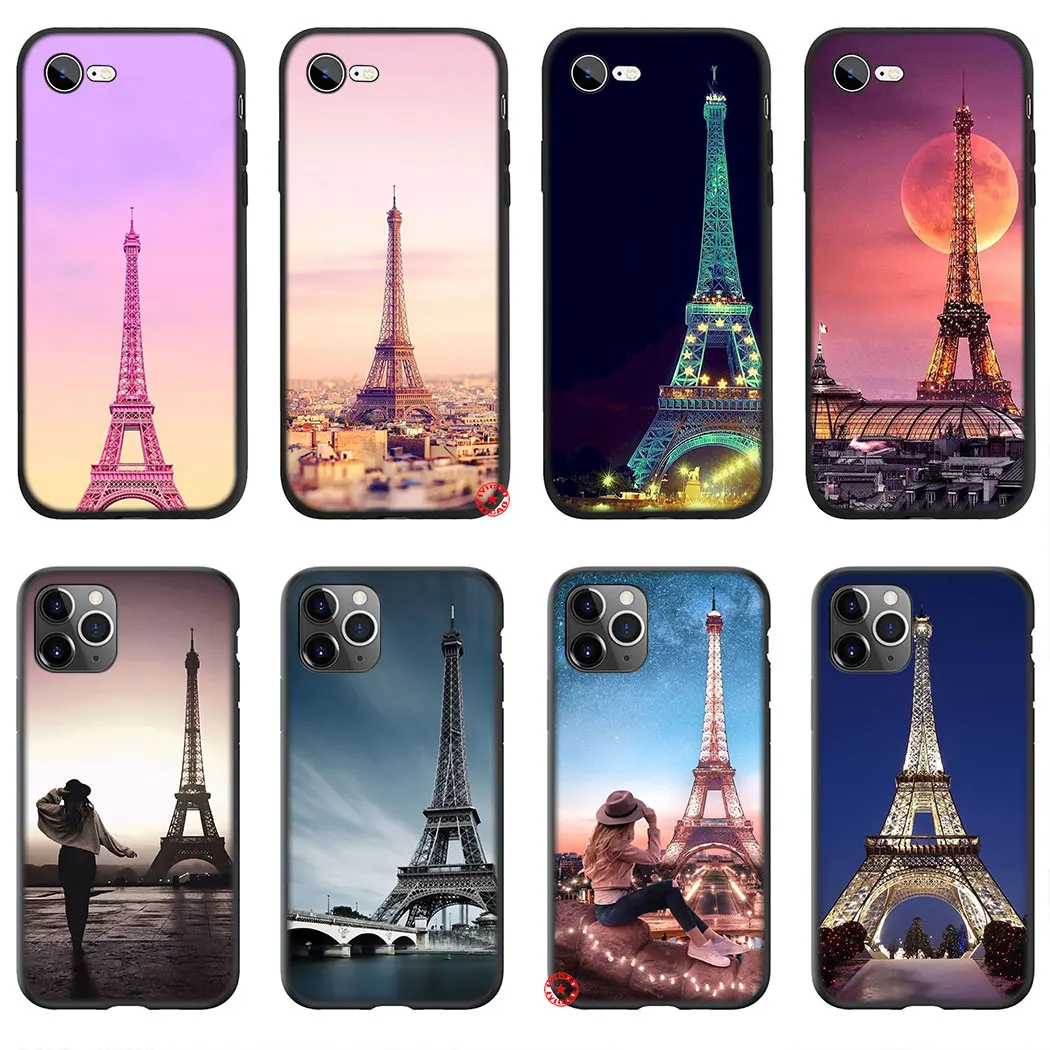 Мягкий силиконовый чехол Y25 с изображением Эйфелевой башни для iPhone 11 Pro XS Max XR X 8 7 6