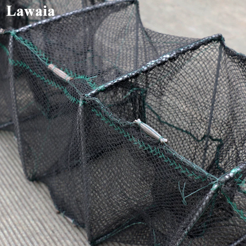 Складная Клетка Lawaia черная клетка для креветок рыболовные сети ловушка ловли