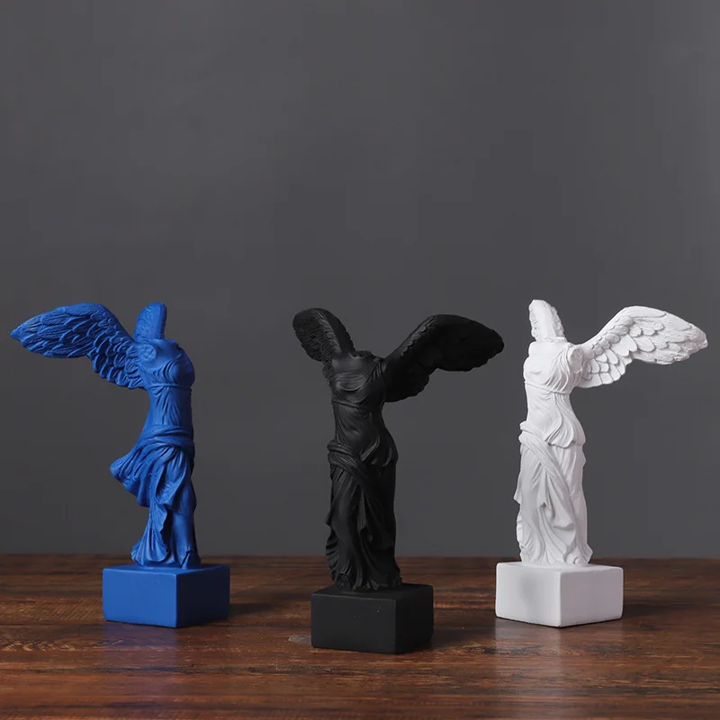 

European Victory Goddess Figures Sculpture Resin Crafts Home Decoration Retro Abstract Goddess Statues Ornaments Business Gifts
