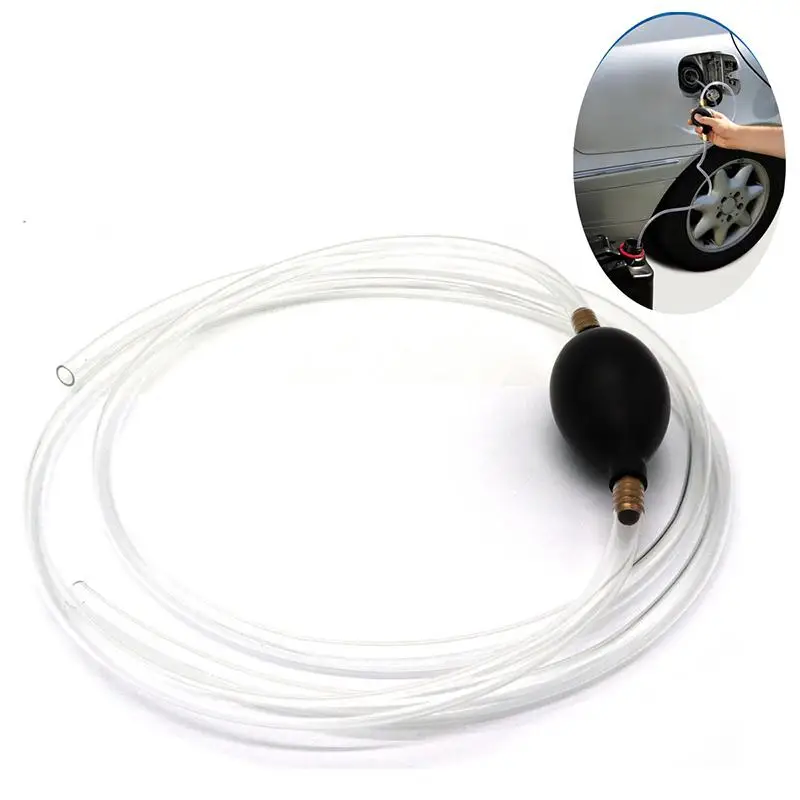 Gasoline Pump 6mm Rubber Oil Suction Tubing Tank Oil Drink Pumping Unit Gasoline Pump Motorcycle Sucker Car Accessories