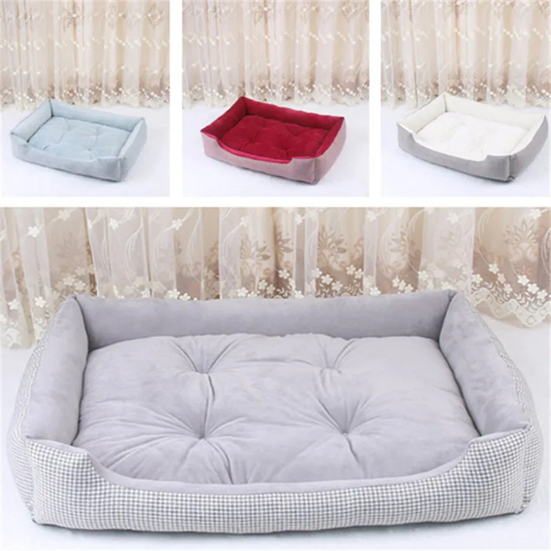 

Pet Sofa Dog Beds Waterproof Bottom Soft Fleece Warm Cat Bed House Petshop cama perro