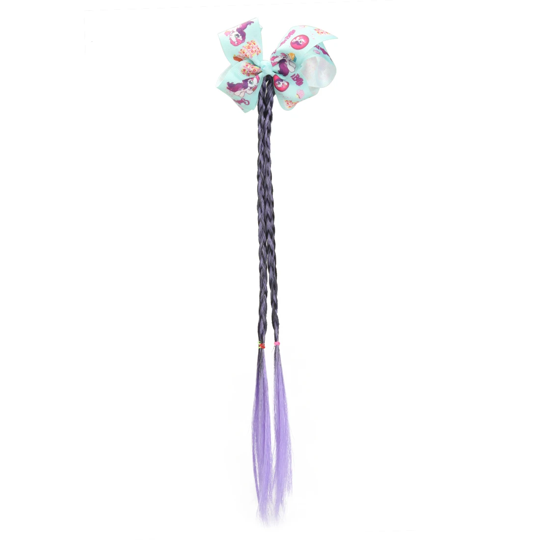 unicorn bow-7 1 шт., парик, эластичная лента для волос, аксессуары для волос для девочек, галстук для волос, цветная крученая тесьма, веревка, колокольчик, дизайнерская Детская повязка на голову, головной убор - Цвет: unicorn bow-7