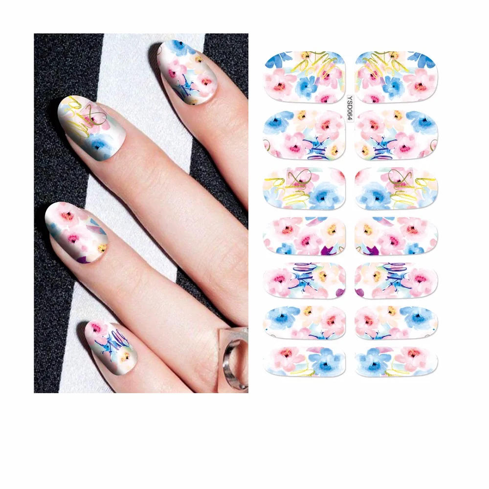 

1 Sheet Water Transfer Foil Nails Sticker Butterfly Flower Design Nails Stickers Nails Styling Tools Water Film Paper Decals