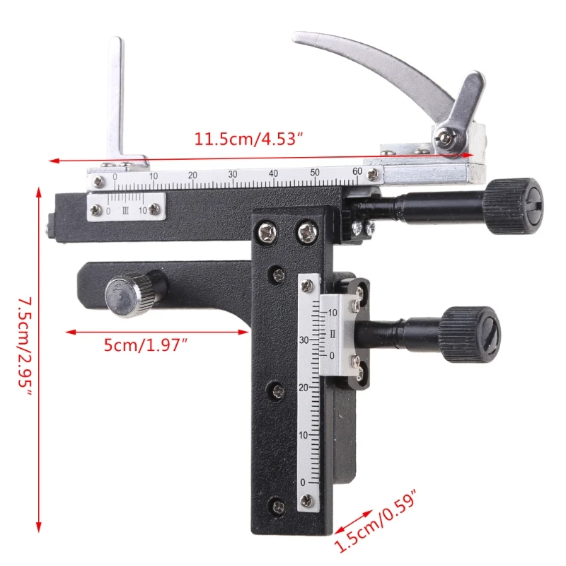Microscope Attachable Mechanical Stage X-Y Moveable Caliper Vernier with Scale | Инструменты