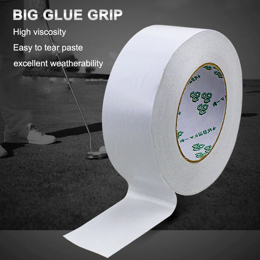 

1 Pcs Double Sided Golf Grip Tape For Golf Clubs Grip Installation Golf Grip Strip Putter Tape 2.5cm*50m 5cm*50m PVC Wrap Tape
