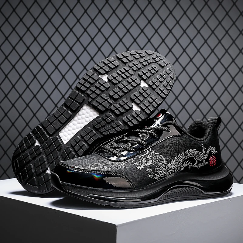 

Кроссовки Dragon мужские для бега, светильник кие, Повседневные Дышащие, Нескользящие, износостойкие, для прогулок на открытом воздухе