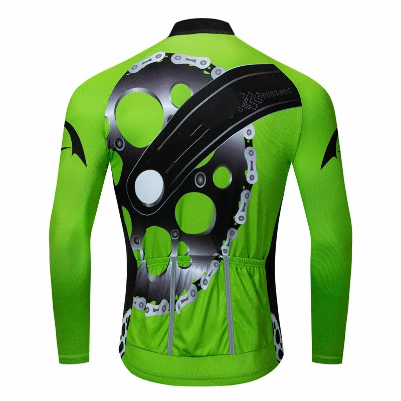 Anti UV Bicycle Shirts For Men MTB Tops Pro Team Off Road Bike Clothes 2021 Hot Selling Long Sleeve Cycling Jerseys With Pockets images - 6