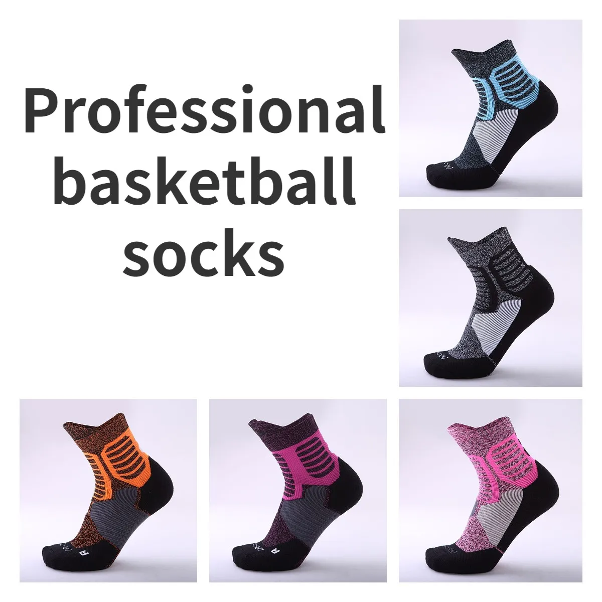 Профессиональные быстросохнущие утолщенные Элитные дышащие спортивные носки YF|