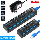 USB-разветвитель с 47 портами и выключателем