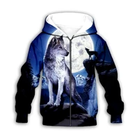 moon wolf 3d printed hoodies family suit tshirt zipper pullover kids suit sweatshirt tracksuitpants 16