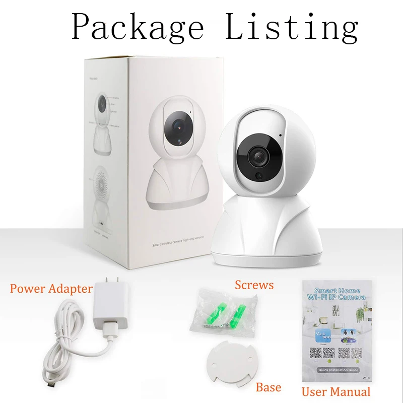 

KuWfi 1080P HD IP Camera Wireless Baby Monitor Home Security Network Wifi PTZ Dual Audio Camera Surveillance Night Version Cam